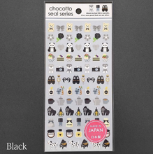 Carica l&#39;immagine nel visualizzatore di Gallery, chocotto seal &quot;Cute Smoky&quot; mini sticker
