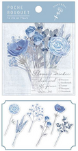 Load image into Gallery viewer, POCHE BOUQUET flake sticker&quot;steel blue&quot;
