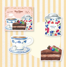 Charger l&#39;image dans la galerie, Die Cut Mini letter set &quot;Otome time/Tea time(Berry) &quot;
