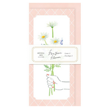 Lade das Bild in den Galerie-Viewer, Ippitsu sen(一筆箋)&quot;Otome time/Daisy&quot; Letter set
