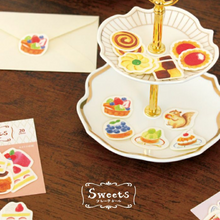 Carica l&#39;immagine nel visualizzatore di Gallery, Washi flake sticker &quot;Otome time/Tart&quot;
