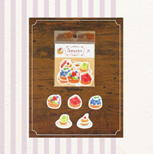 Carica l&#39;immagine nel visualizzatore di Gallery, Washi flake sticker &quot;Otome time/Tart&quot;
