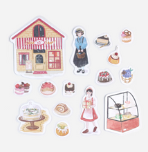 Lade das Bild in den Galerie-Viewer, Flake sticker &quot;LITTLE SHOP/Pastry shop&quot;
