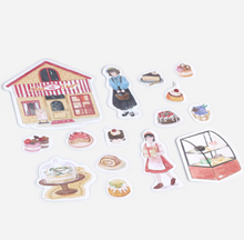 Lade das Bild in den Galerie-Viewer, Flake sticker &quot;LITTLE SHOP/Pastry shop&quot;
