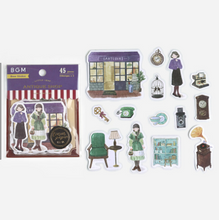 Carica l&#39;immagine nel visualizzatore di Gallery, Flake sticker &quot;LITTLE SHOP/Antique&quot;
