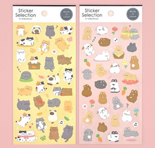 Carica l&#39;immagine nel visualizzatore di Gallery, Sticker selection &quot;Muchi Muchi animal&quot; sticker
