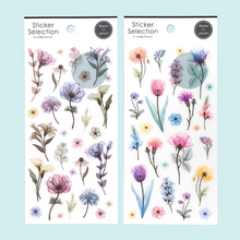 Carica l&#39;immagine nel visualizzatore di Gallery, Sticker selection &quot;Clear flower&quot;
