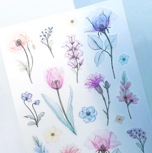 Carica l&#39;immagine nel visualizzatore di Gallery, Sticker selection &quot;Clear flower&quot;
