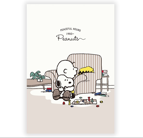 Snoopy PEACEFUL HOUSE Post card 