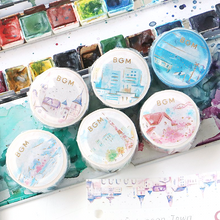 Carica l&#39;immagine nel visualizzatore di Gallery, Special City of watercolors washi tape &quot;European city&quot;
