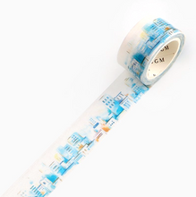 Carica l&#39;immagine nel visualizzatore di Gallery, Special City of watercolors washi tape &quot;City&quot;
