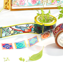 Lade das Bild in den Galerie-Viewer, Special stained glass Clear tape &quot;Garden style&quot;
