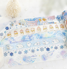 Carica l&#39;immagine nel visualizzatore di Gallery, Special winter washi &quot;Crystal of snow&quot;
