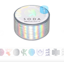 Carica l&#39;immagine nel visualizzatore di Gallery, Clear tape SODA Aurora foil -emblem-
