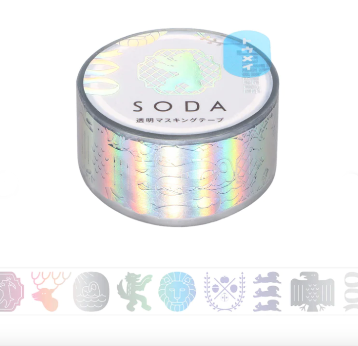 Clear tape SODA Aurora foil -emblem-