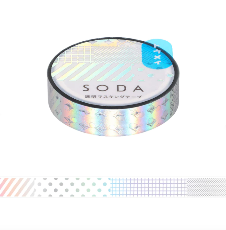 Clear tape SODA aurora foil -mix2-