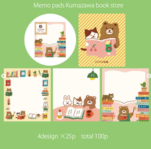 Carica l&#39;immagine nel visualizzatore di Gallery, Kumazawa shoten×Furukawashiko limited edition&quot;Kumazawa Publishing&quot; memo pads
