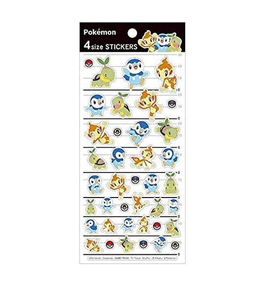 4size STICKERS Pokemon 