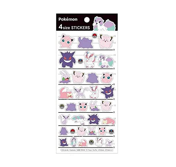 4size STICKERS Pokemon 