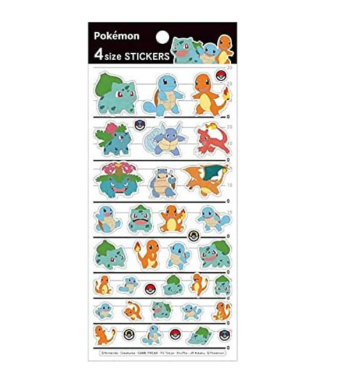 4size STICKERS Pokemon 