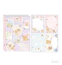 Carica l&#39;immagine nel visualizzatore di Gallery, 2022 Dec Rilakkuma memo &quot;Swan and Golden Flower&quot;(Scene)
