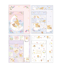 Carica l&#39;immagine nel visualizzatore di Gallery, 2022 Dec Rilakkuma letter writing set &quot;Swan and Golden Flower&quot;
