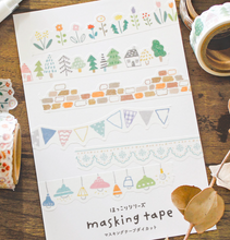 Charger l&#39;image dans la galerie, Hokkori(ほっこり)washi tape &quot;Garland&quot; Die cut masking tape
