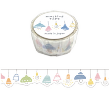 Charger l&#39;image dans la galerie, Hokkori(ほっこり)washi tape &quot;Lights&quot; Die cut masking tape
