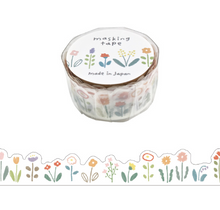 Charger l&#39;image dans la galerie, Hokkori(ほっこり)washi tape &quot;Flower&quot; Die cut masking tape
