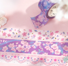 Lade das Bild in den Galerie-Viewer, Washi tape &quot;Sakura Limited/Wisteria Cherry Blossoms&quot;
