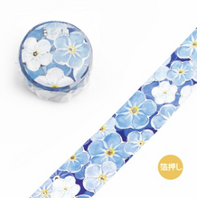 Lade das Bild in den Galerie-Viewer, MASKING TAPE LIFE &quot;foil stamping&quot; -Blue Flower Sea-
