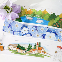 Lade das Bild in den Galerie-Viewer, MASKING TAPE LIFE &quot;foil stamping&quot; -Blue Flower Sea-
