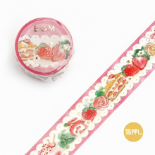 Carica l&#39;immagine nel visualizzatore di Gallery, MASKING TAPE LIFE &quot;foil stamping&quot; -lace· strawberry sweets-
