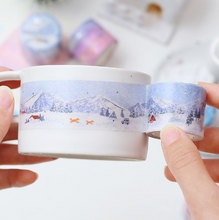 Lade das Bild in den Galerie-Viewer, MASKING TAPE &quot;Special, Pointillism&quot;-Snowy Mountains-
