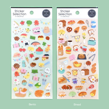 Charger l&#39;image dans la galerie, Sticker Selection &quot;friendly food&quot; Bento/Bread
