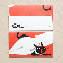 Charger l&#39;image dans la galerie, Black cat ROBIN letter set
