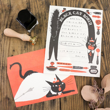 Charger l&#39;image dans la galerie, Black cat ROBIN letter set
