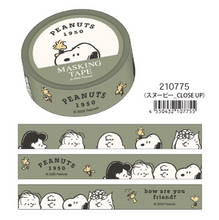 Charger l&#39;image dans la galerie, Snoopy masking tape &quot;CLOSE UP&quot; washi tape
