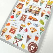 Carica l&#39;immagine nel visualizzatore di Gallery, Washi sticker &quot;Kotorimachi Shopping street&quot; Kitchen car series 2-Crepe shop-
