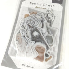 Lade das Bild in den Galerie-Viewer, Femme Closet flake sticker 2 &quot;Monotone simple&quot;
