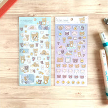 Carica l&#39;immagine nel visualizzatore di Gallery, Rilakkuma sticker &quot;Rilakkuma cuddling up to you&quot;(purple)
