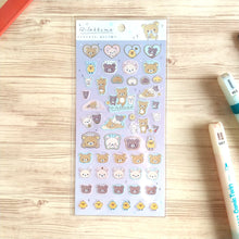 Carica l&#39;immagine nel visualizzatore di Gallery, Rilakkuma sticker &quot;Rilakkuma cuddling up to you&quot;(purple)
