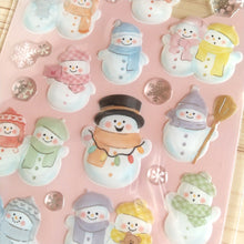 Lade das Bild in den Galerie-Viewer, Jewel seal &quot;Fluffy Snowman&quot;
