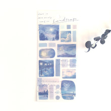 Lade das Bild in den Galerie-Viewer, Landscape Sticker &quot;moonlight/月明かり&quot;
