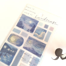 Lade das Bild in den Galerie-Viewer, Landscape Sticker &quot;moonlight/月明かり&quot;
