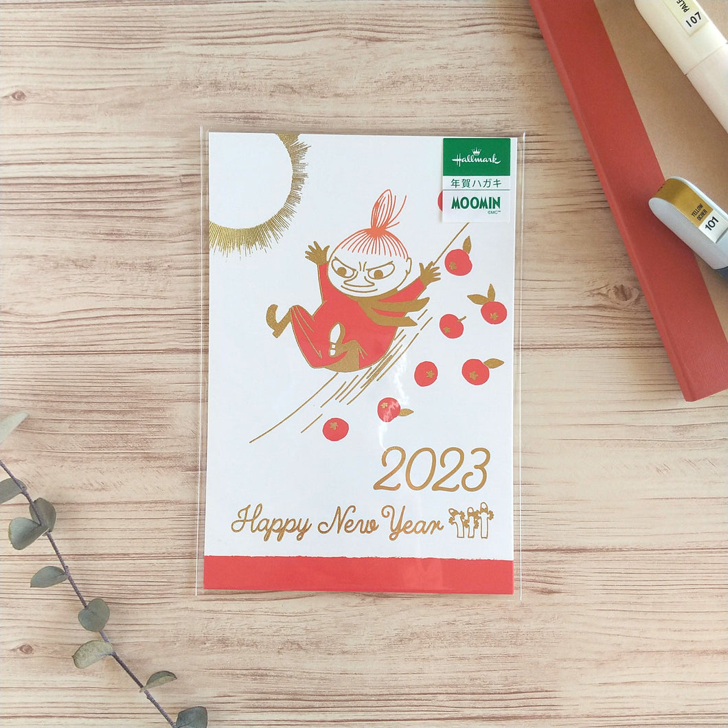 Moomin New Year Post card 