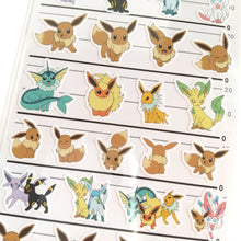 Carica l&#39;immagine nel visualizzatore di Gallery, 4size STICKERS Pokemon &quot;Eevee friends&quot;
