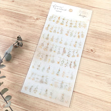 Load image into Gallery viewer, flower garland natural sticker &quot;beige&quot;
