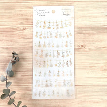 Load image into Gallery viewer, flower garland natural sticker &quot;beige&quot;
