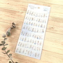 Load image into Gallery viewer, flower garland natural sticker &quot;blue&quot;
